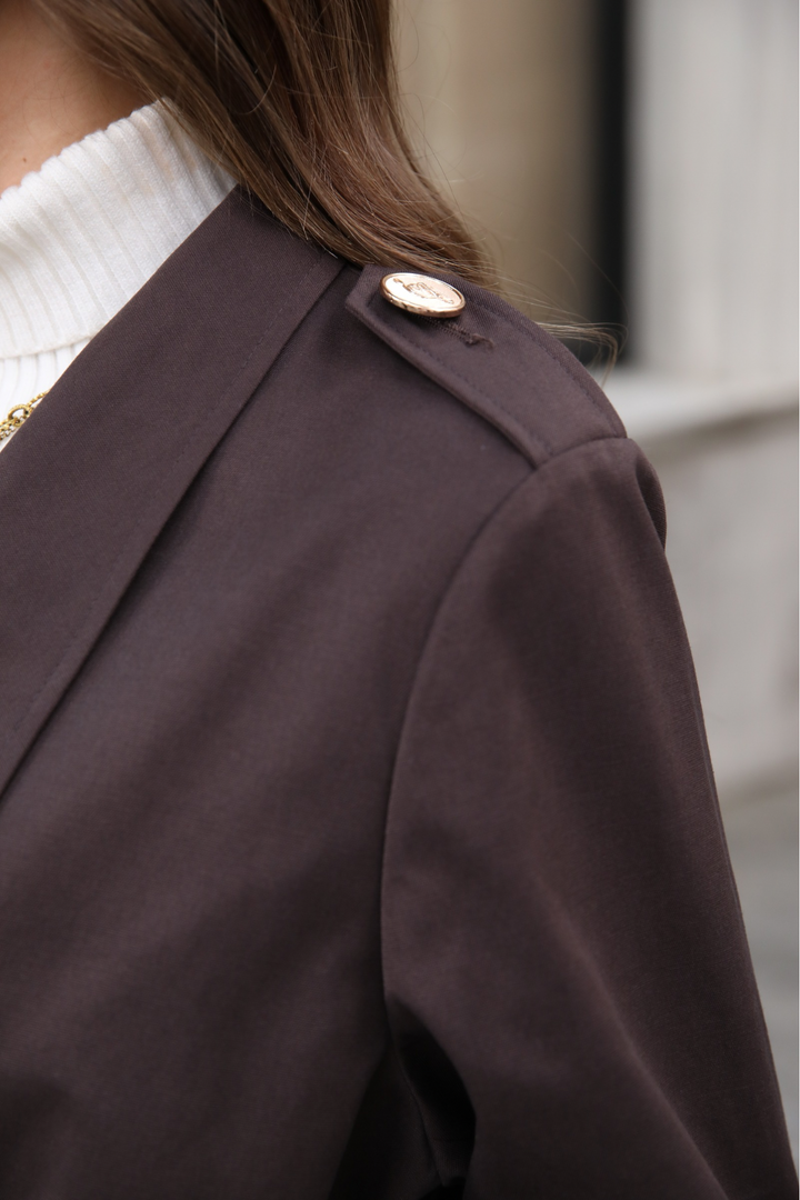 Signature Trench in Noire Cacao
