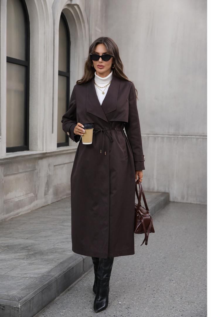 Signature Trench in Noire Cacao